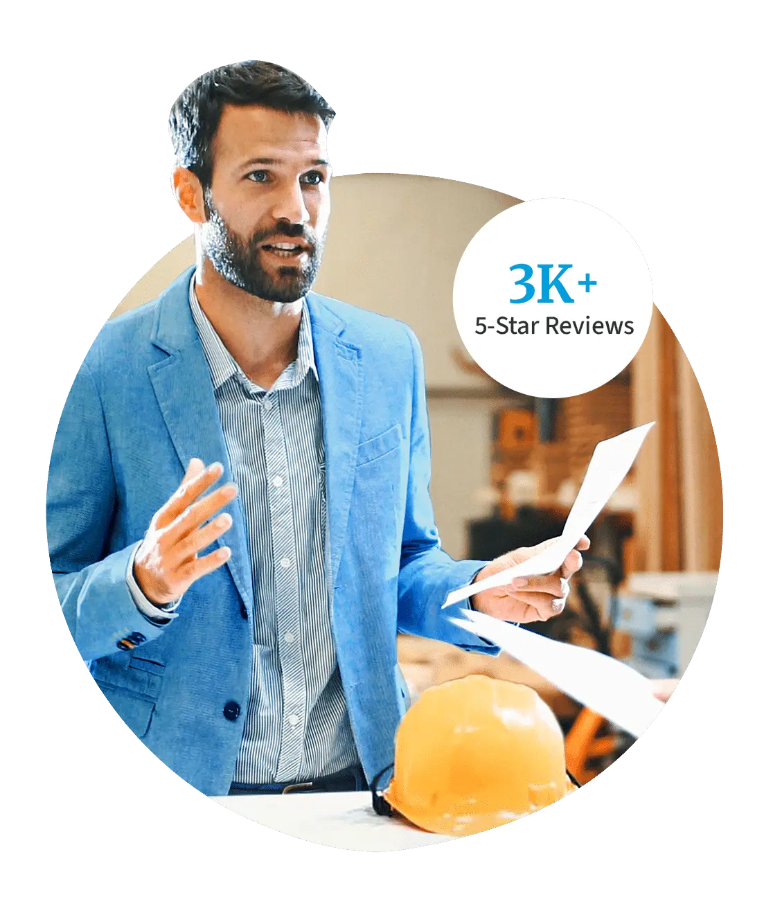 A business professional discussing a funding plan